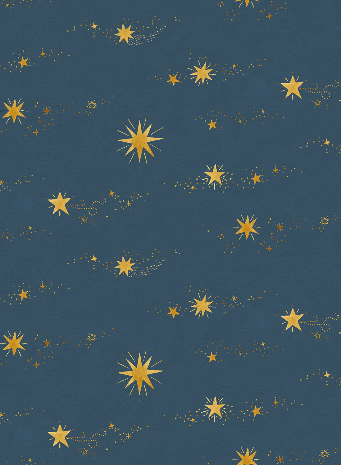 Wandbild Gillis - Midnight & Blue