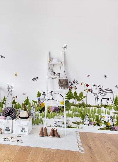 Wandbild The Rabbits Playground
