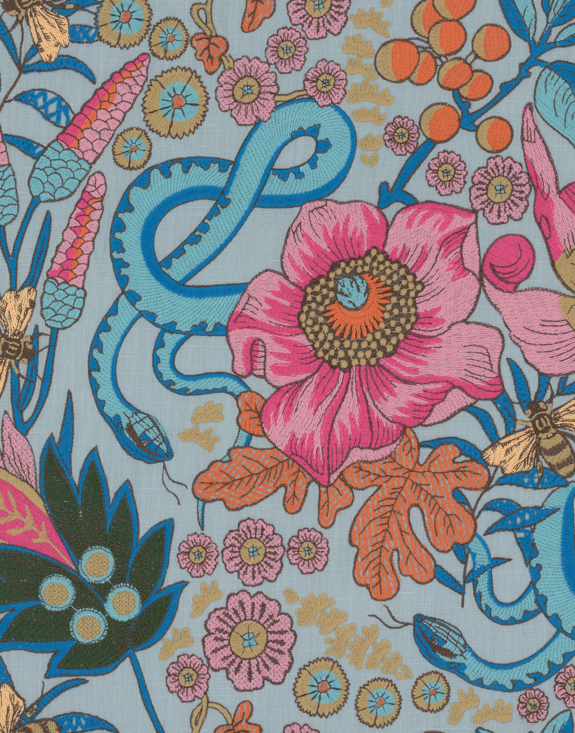 Tissu Giardino Segreto - Embroidered - FB00148