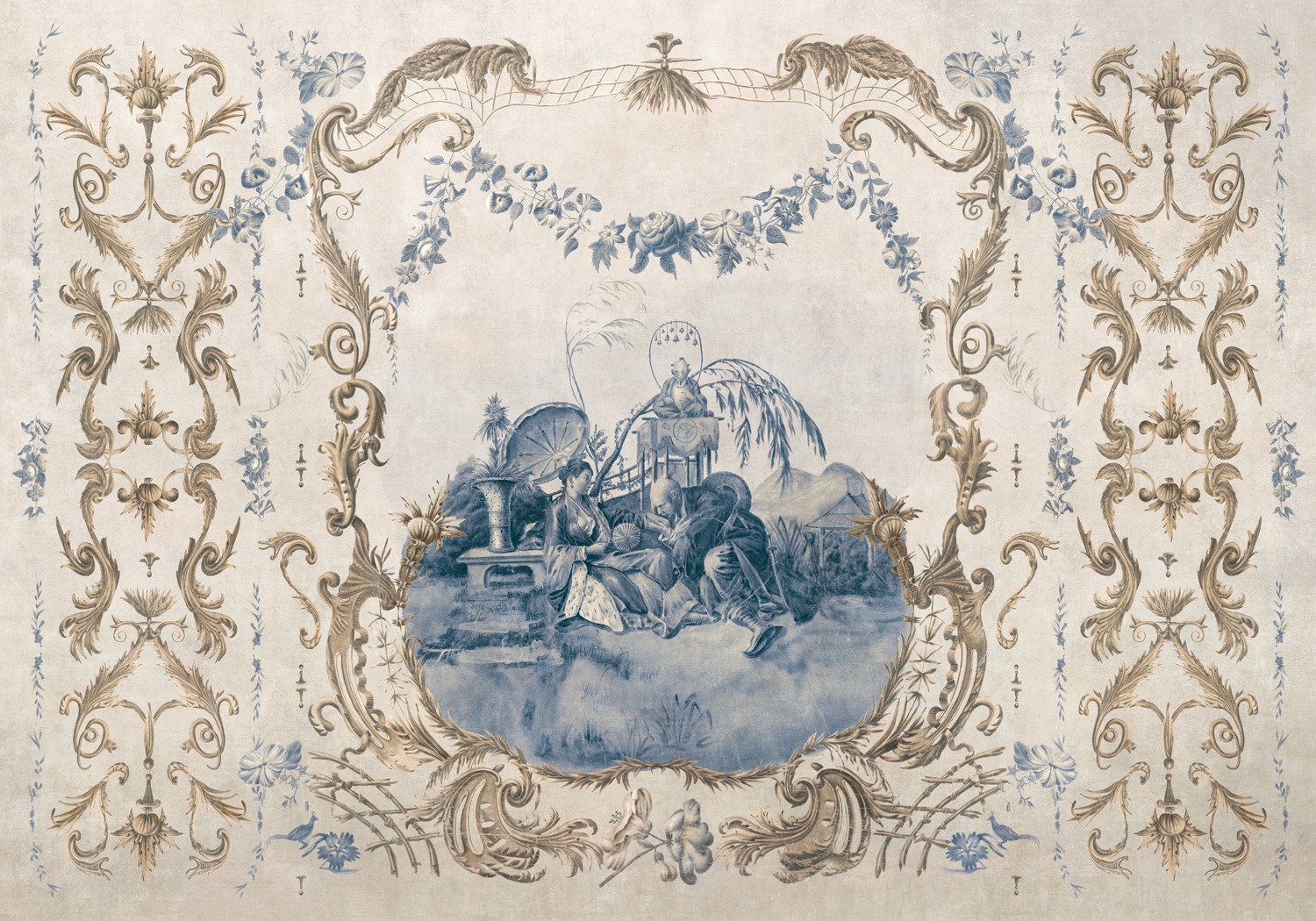 Wandbild Ming Portrait - Sapphire
