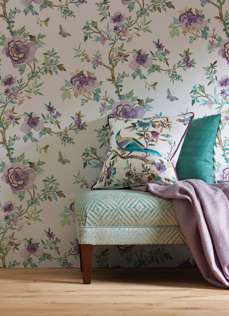 Tapete Perdana - Lilac/ Aqua
