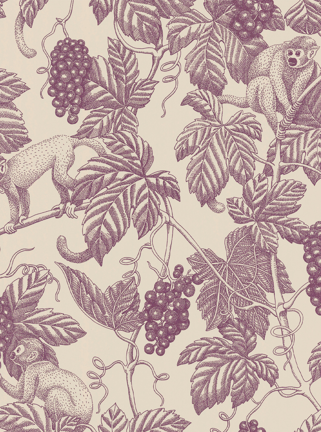 Tapete Grape Thief - Burgundy
