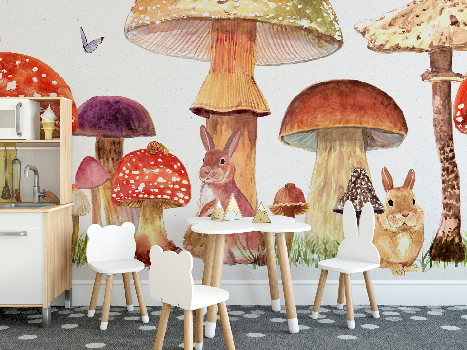 Wandbild Sweet Forest - Vermilion