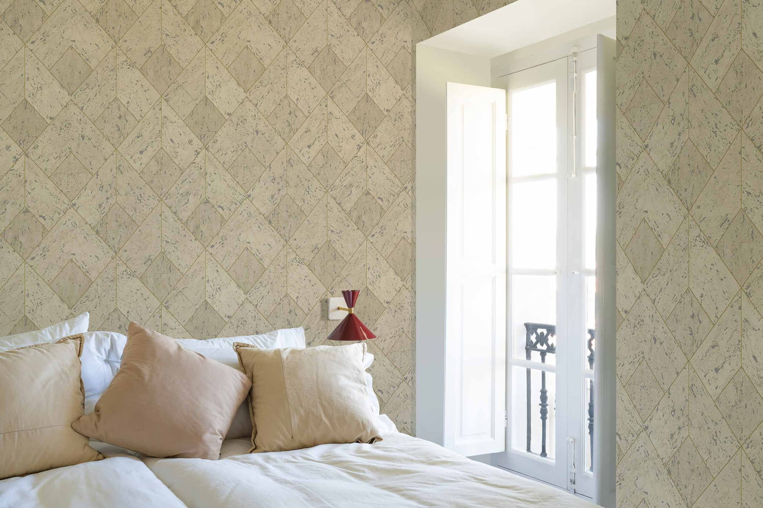Tapete Diamond Cork - Beige
