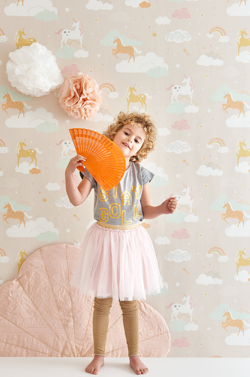 Tapete Rainbow Treasures - Lovely Pastel Pink