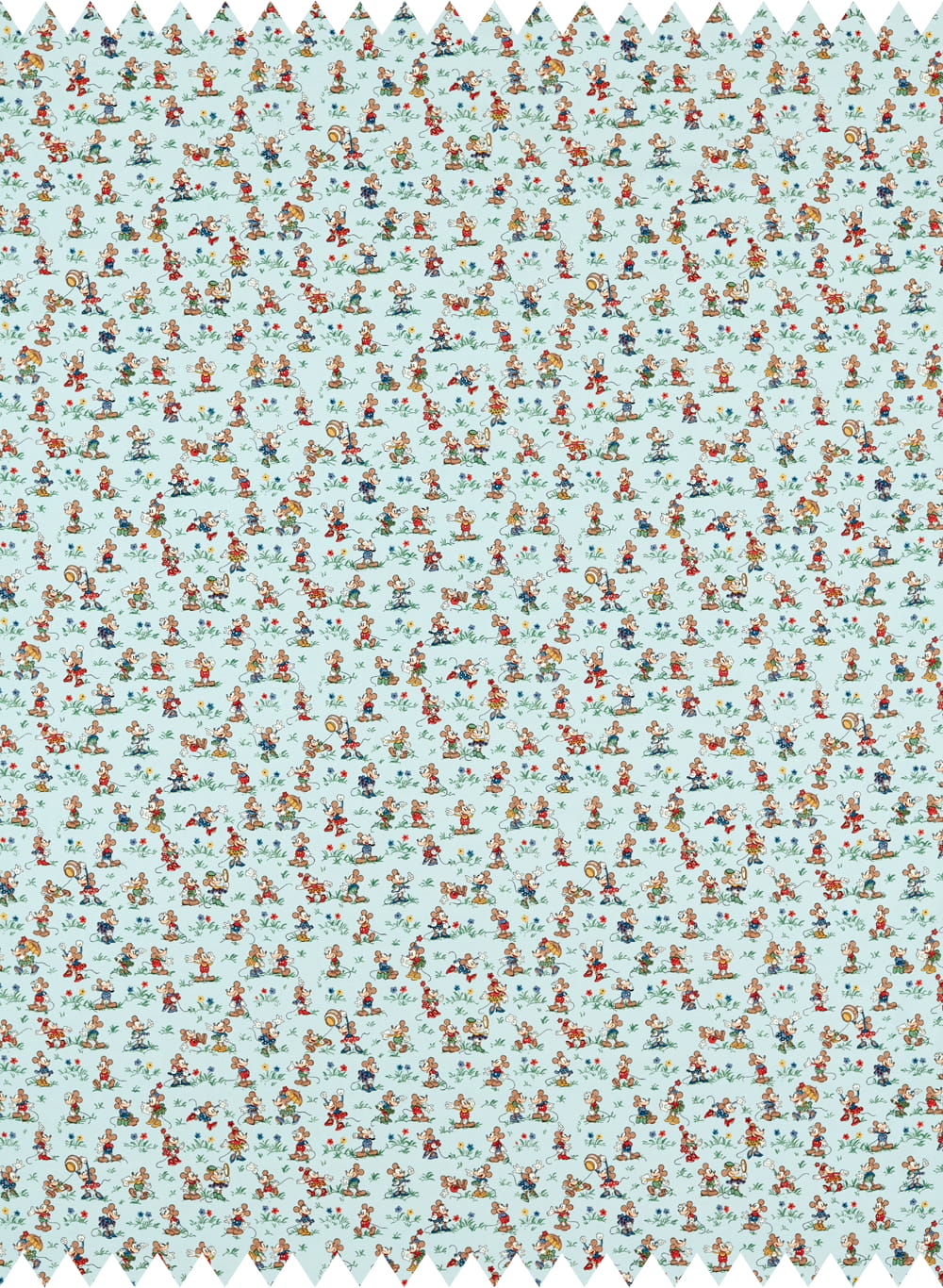 Stoff Mickey and Minnie - Bonbon Blue