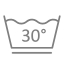 Machine wash 30 °C – gentle cycle