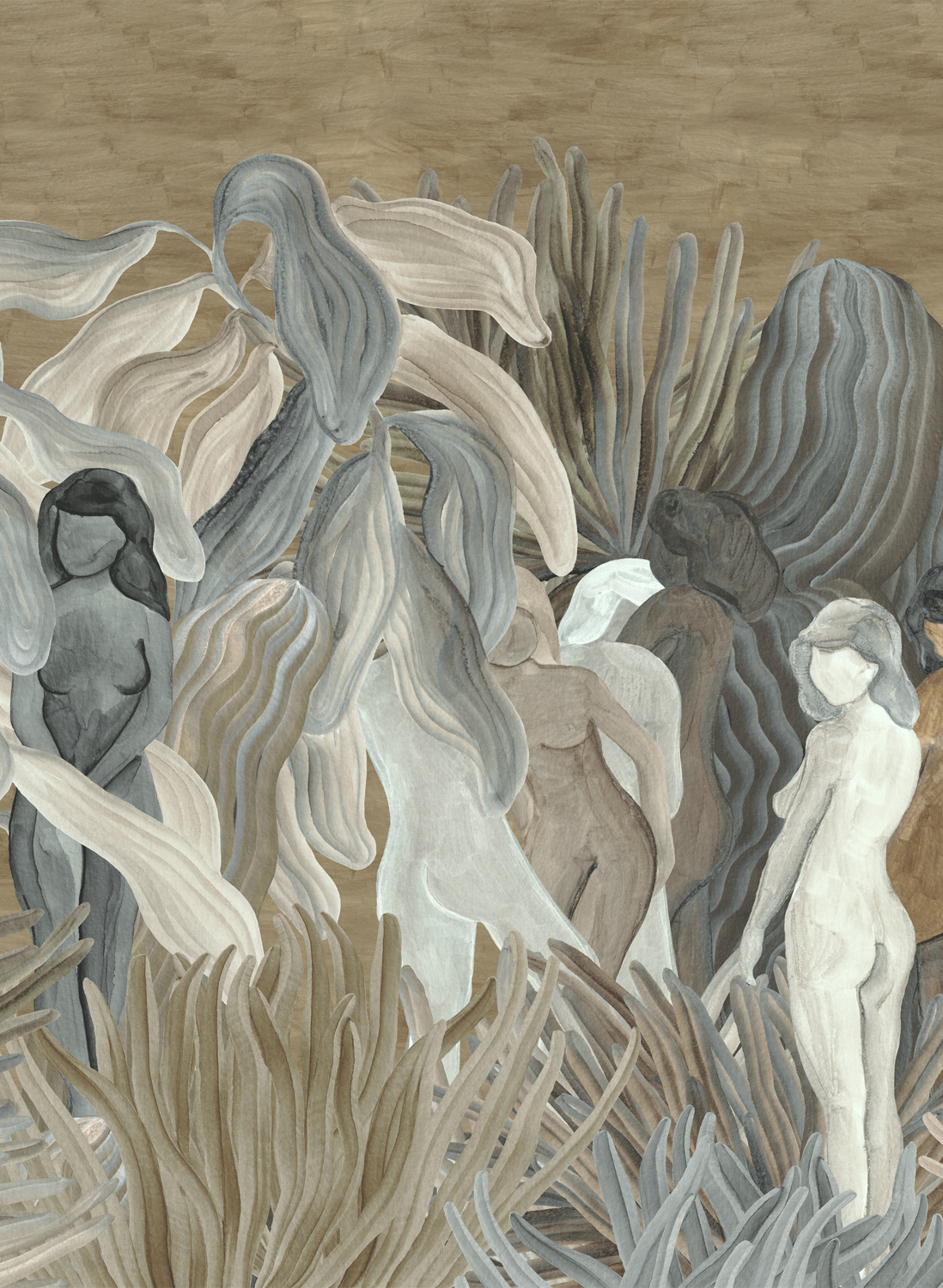Wandbild Secret Silhouettes - Desert Dust