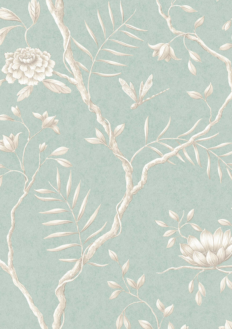 Wallpaper Jasper Peony - Green Glaze