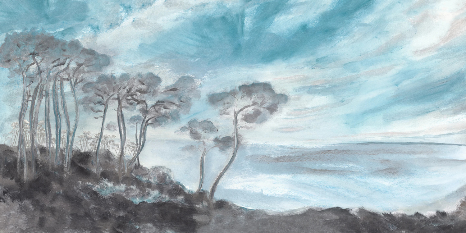 Wandbild Les Landes - Hiver