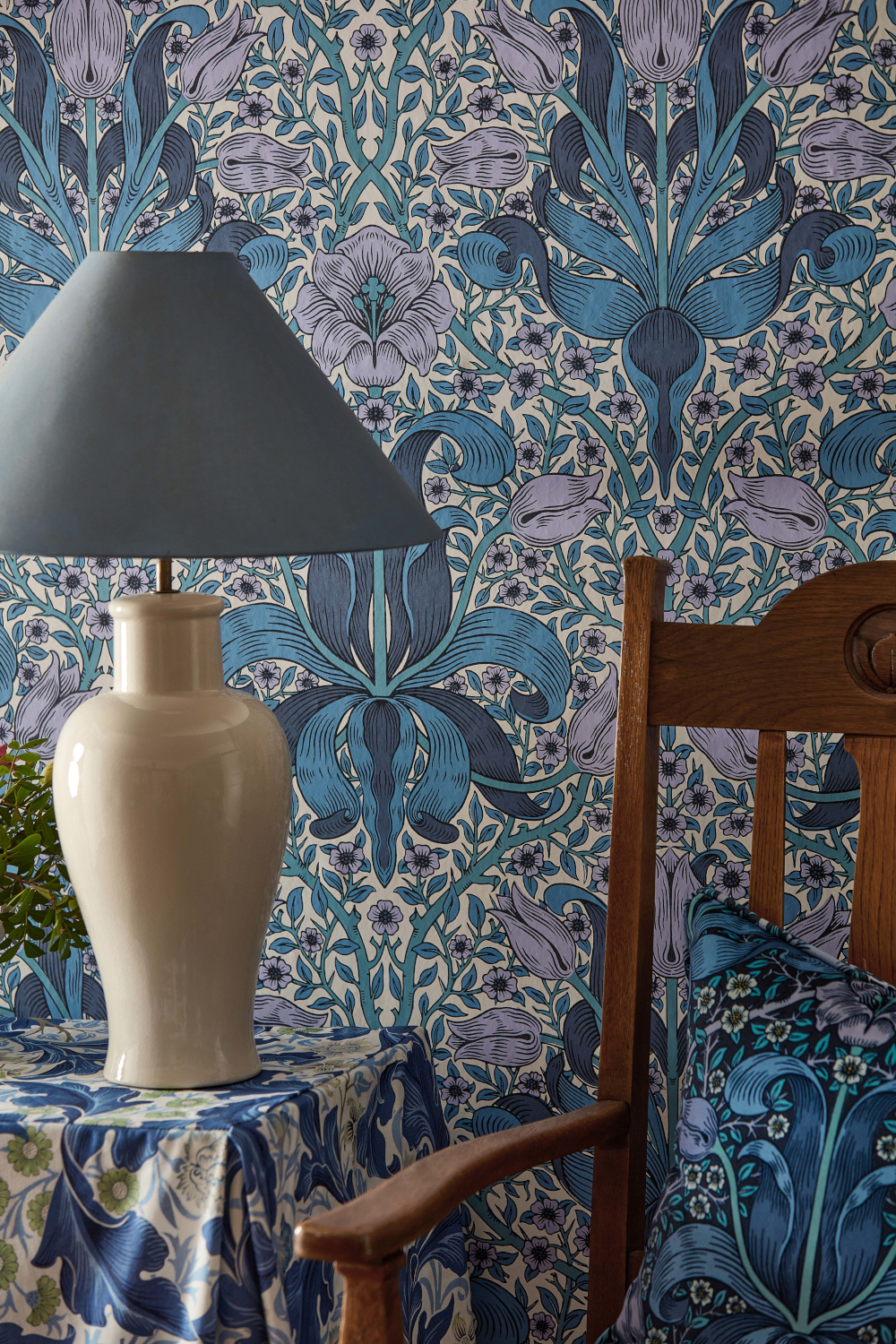 Tapete Spring Thicket - Indigo/ Lilac