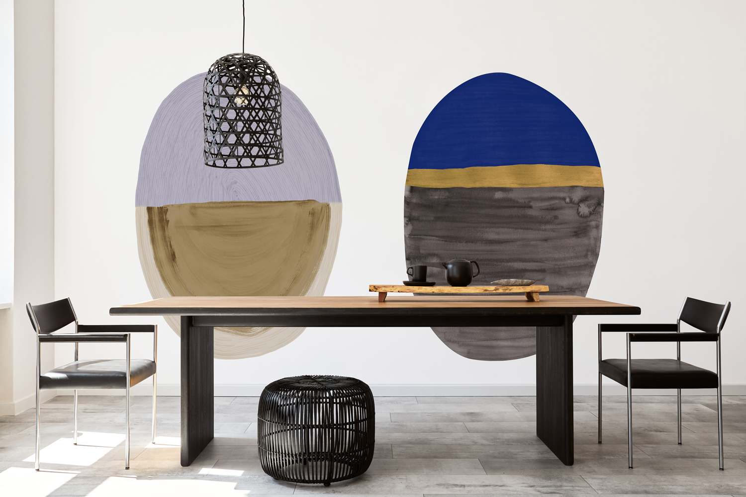 Wandbild Totem - Cobalt