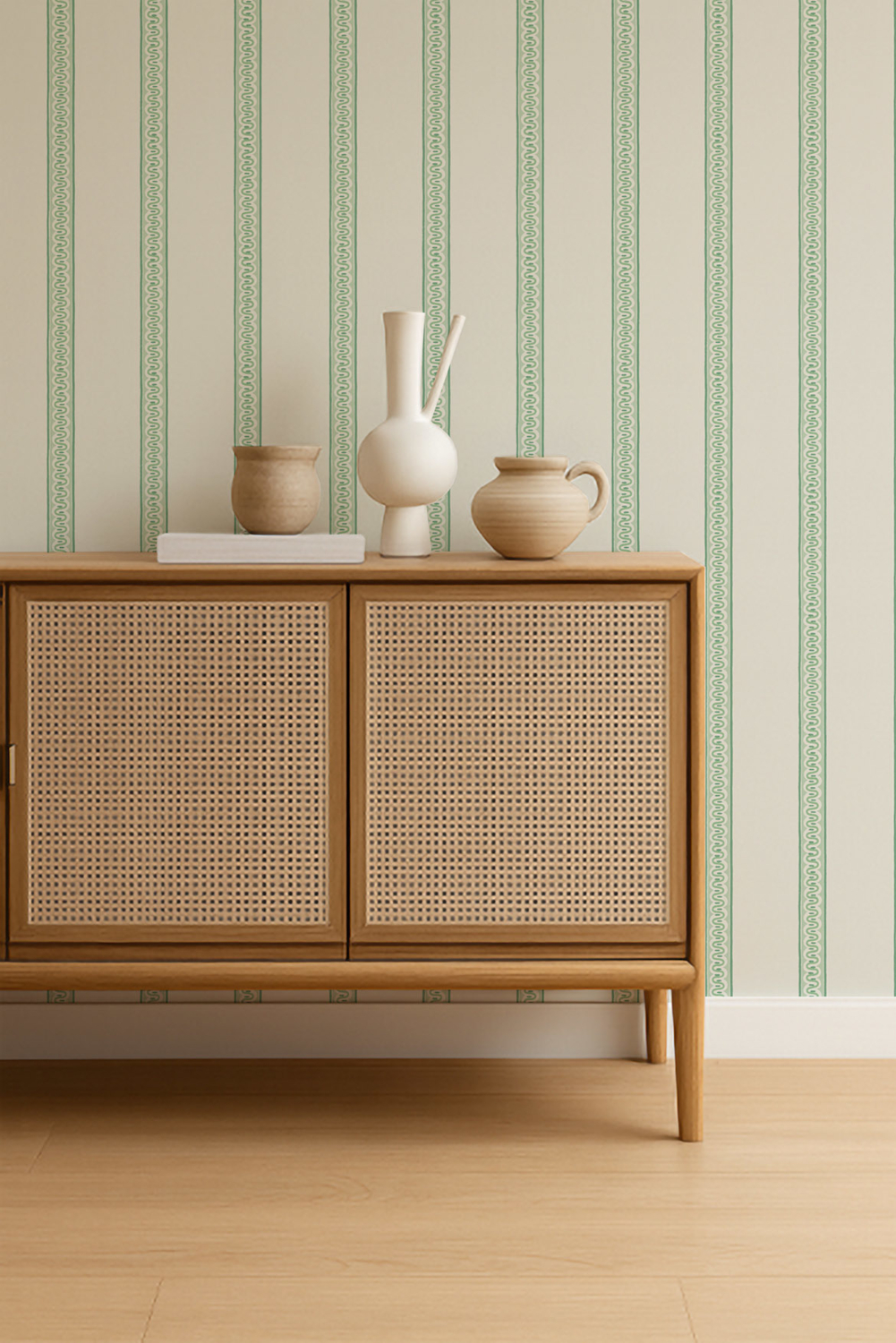Tapete Fondant Stripe - Jade