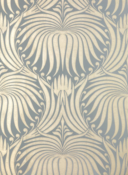 Tapete Lotus - Gray/ Gilver