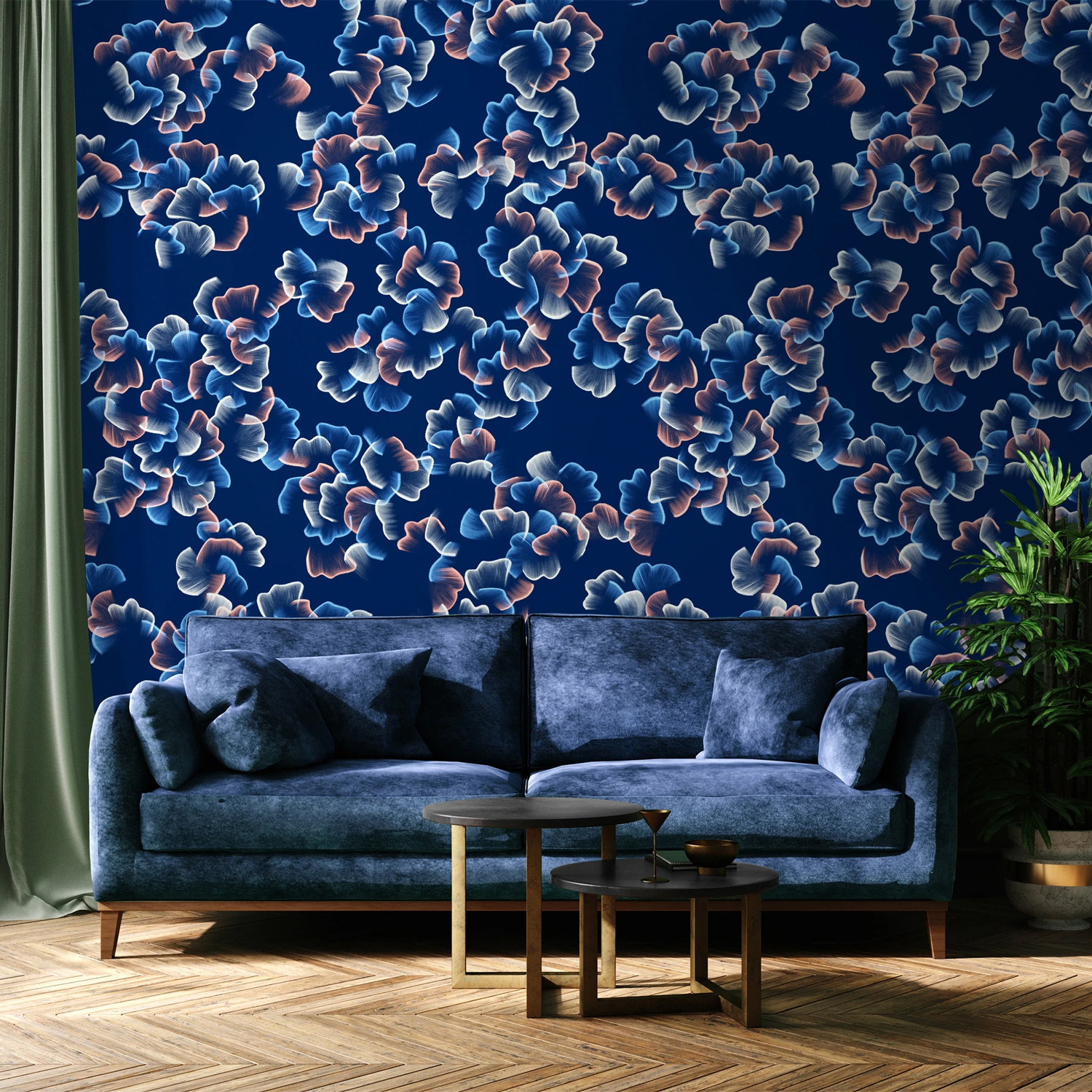 Wandbild Printemps - Bleu