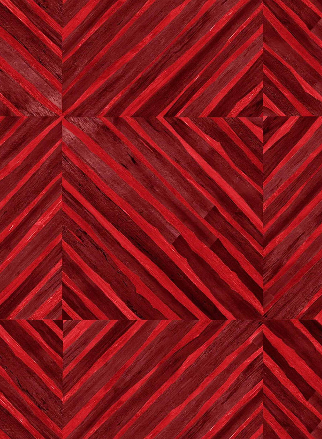 Tapete Kaleido Bamboo - Scarlet