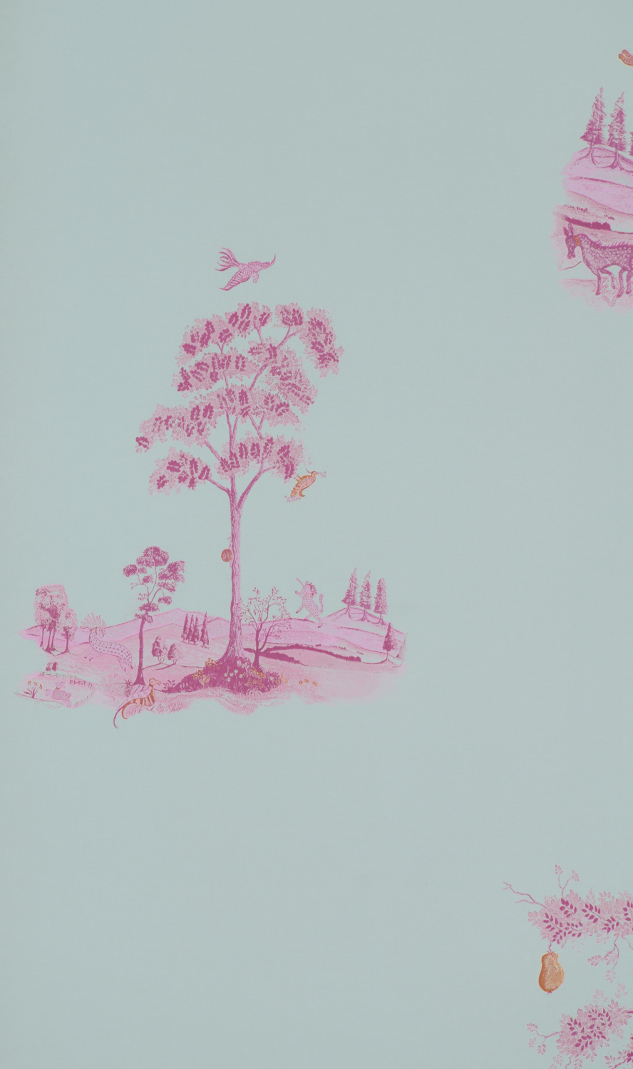 Tapete Pear Tree - Sunset Pink