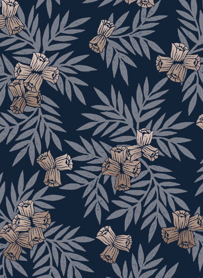 Wallpaper Muguets - Dore