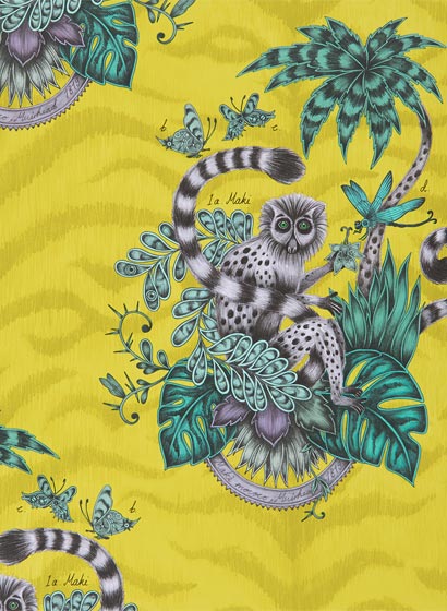 Tapete Lemur - lime