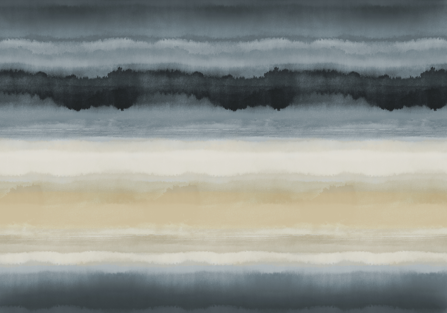 Wandbild Gaban - Indigo