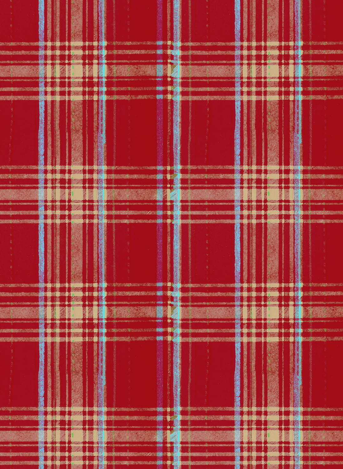 Tapete Seaport Plaid - Red