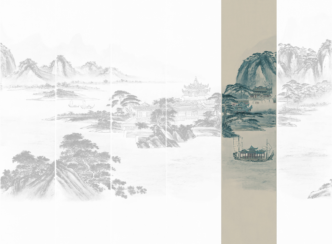 Wandbild Kaisui - Blue Panel 5