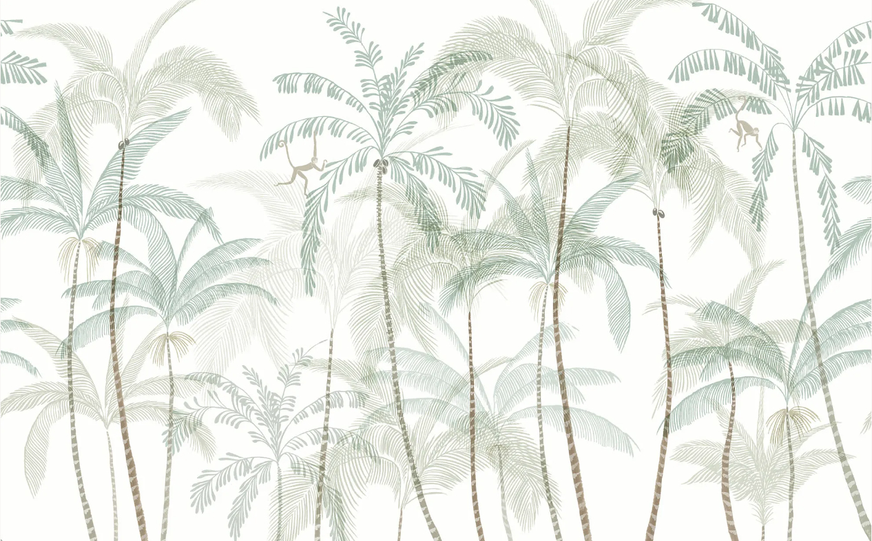 Wandbild Louie - Light Green