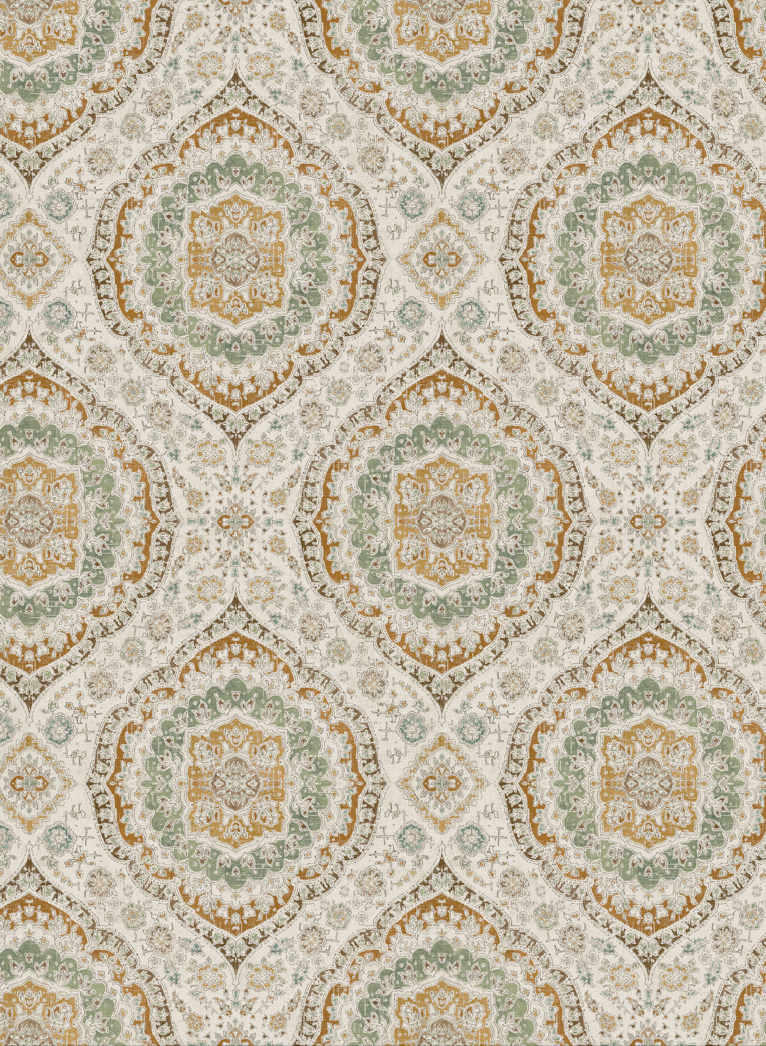 Tapete Karabali - Ochre/ Eucalyptus