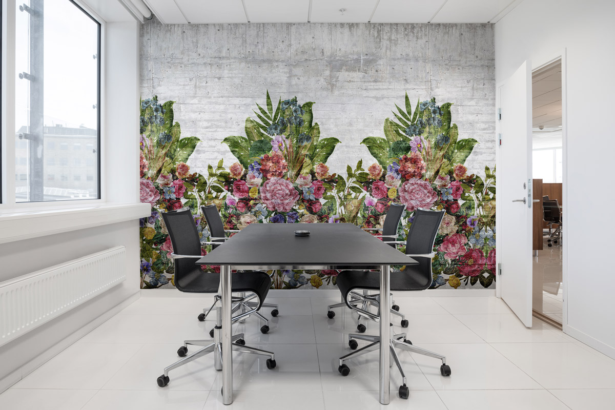 Wandbild Flower Burst - Concrete