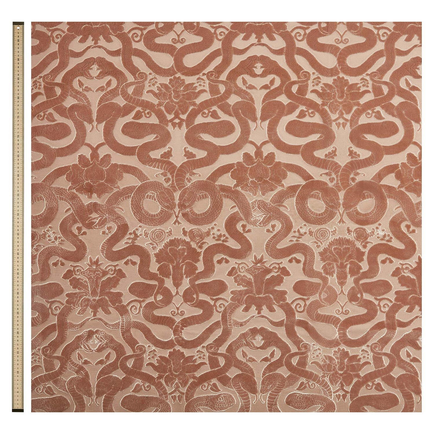 Stoff Anaconda - Cut Velvet - Dusk Pink