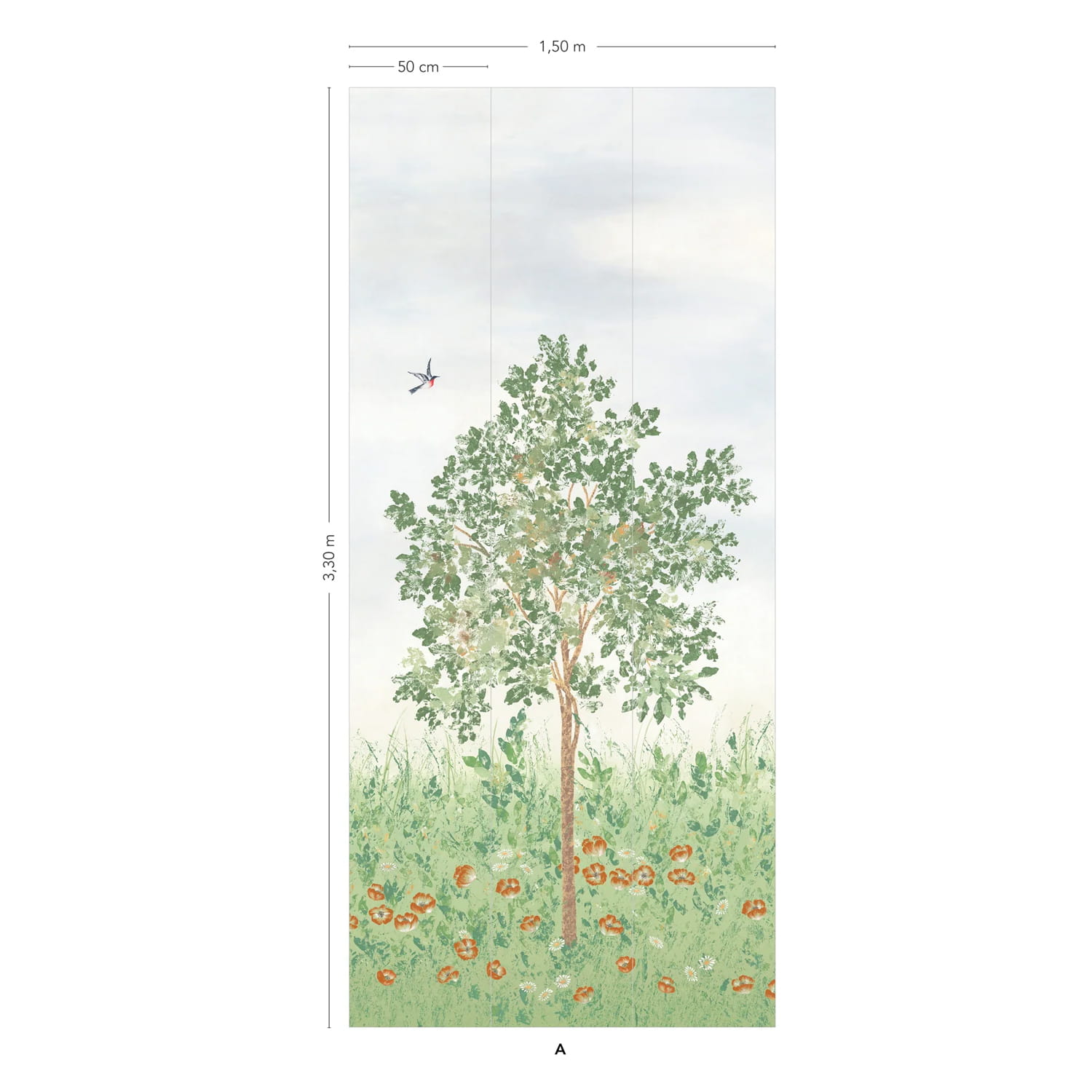 Wandbild Fresco - Naturel Panel A