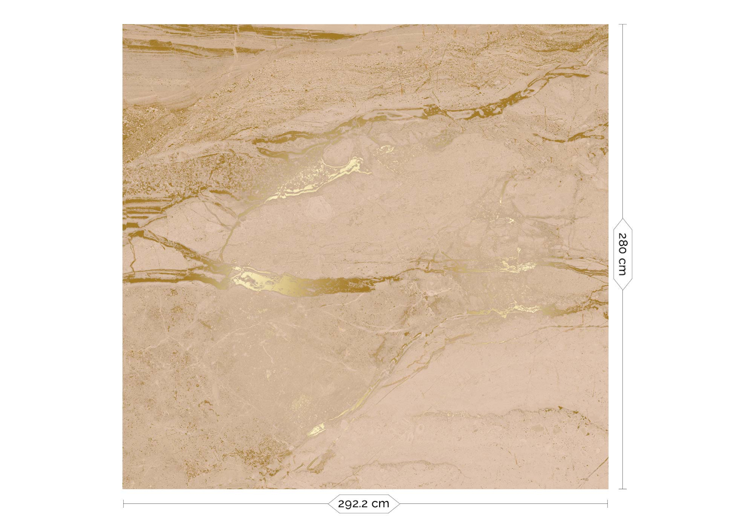 Wandbild Marble Nude Uyterlinde - 292 cm