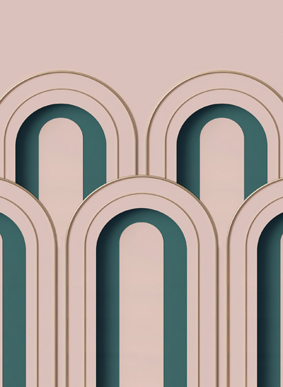 Tapete Arch Deco - Pink