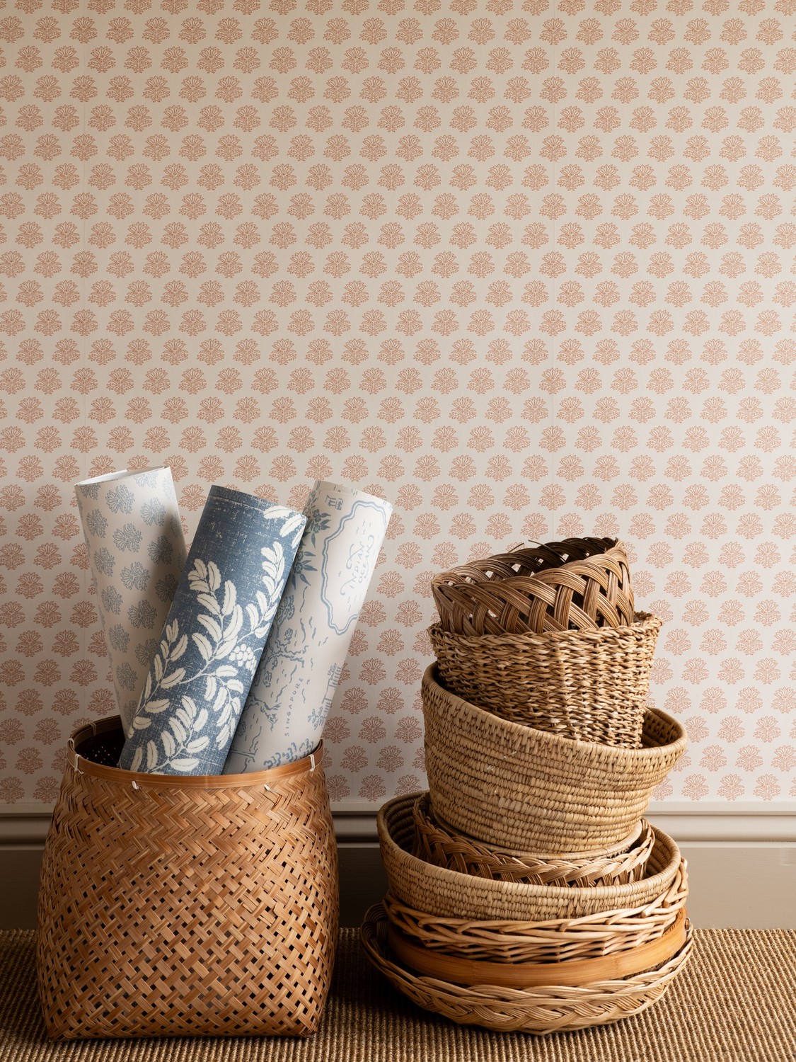 Wallpaper India - Rusty Red