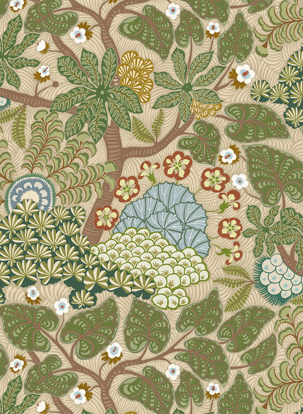 Tapete Masako - green