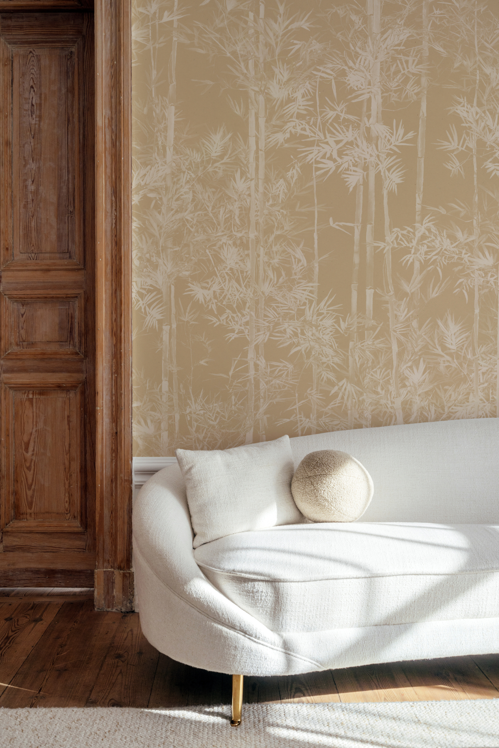 Wandbild Bamboo Beige - Panel A