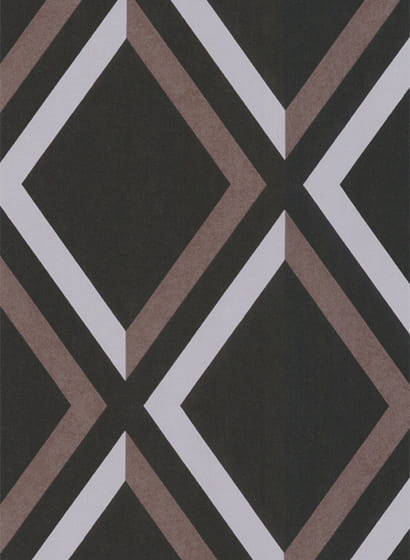Tapete Pompeian - Grey & Cedar on Charcoal