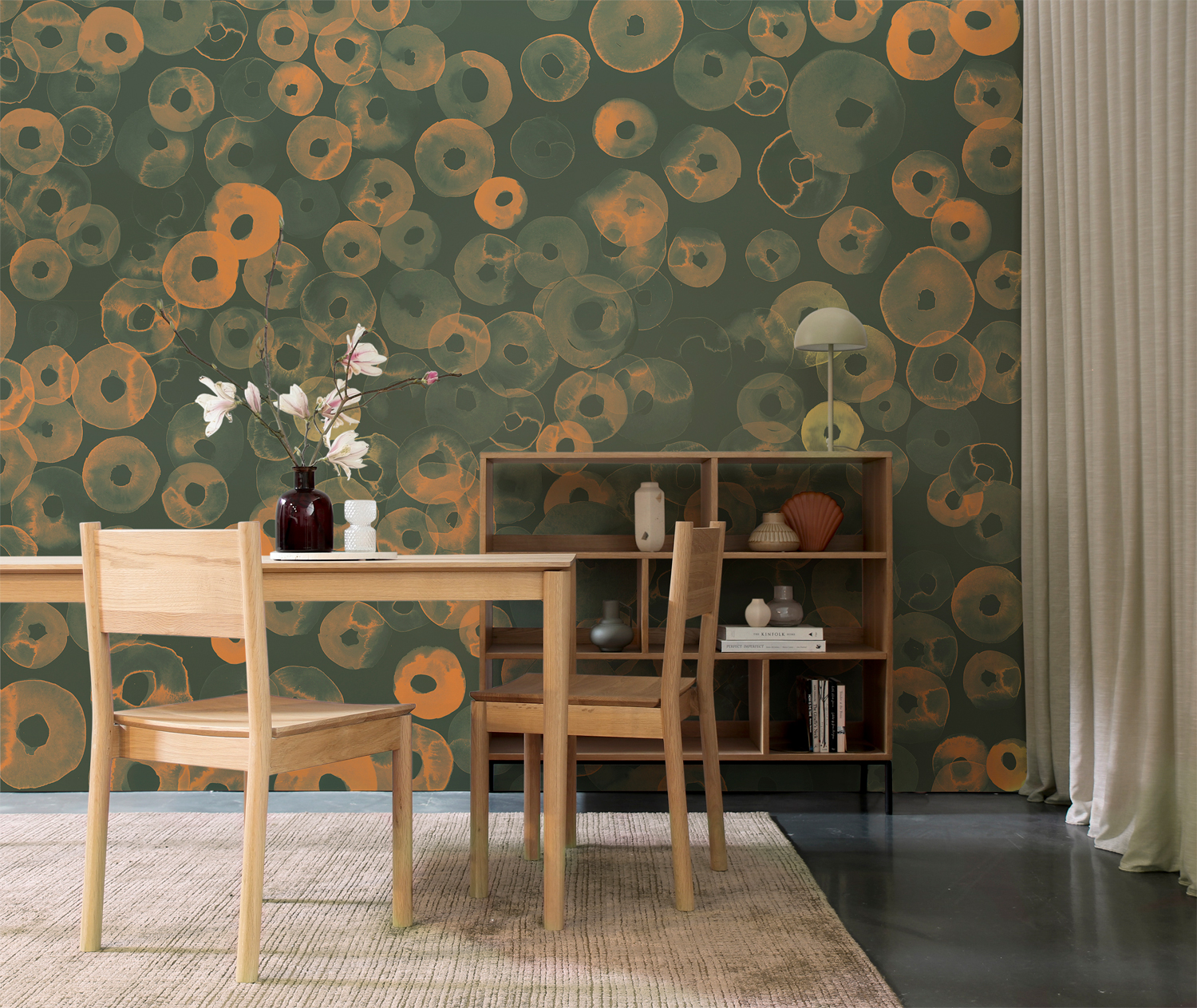Wandbild Cellular Patterns - Amber