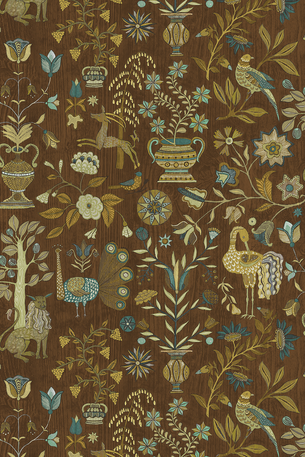 Tapete Fable Garden - Brown