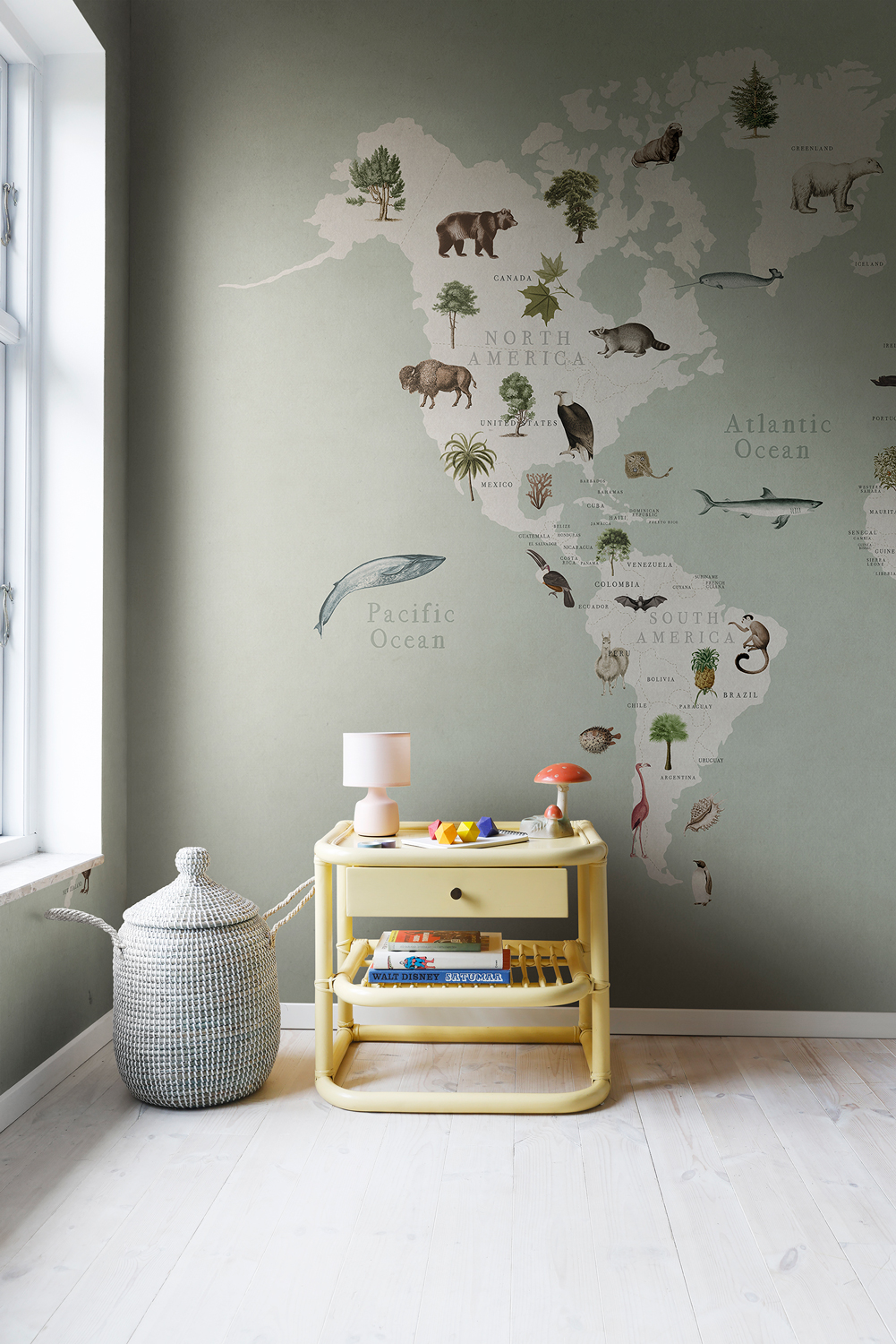 Wandbild Animal World - Mint
