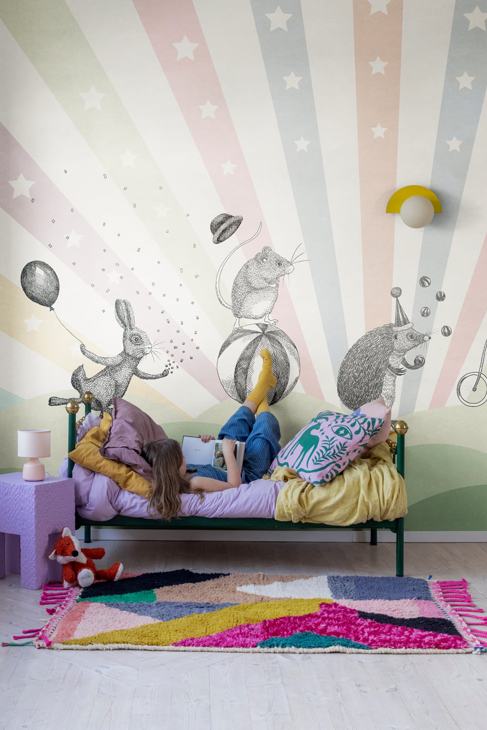 Wandbild Circus - Pastel