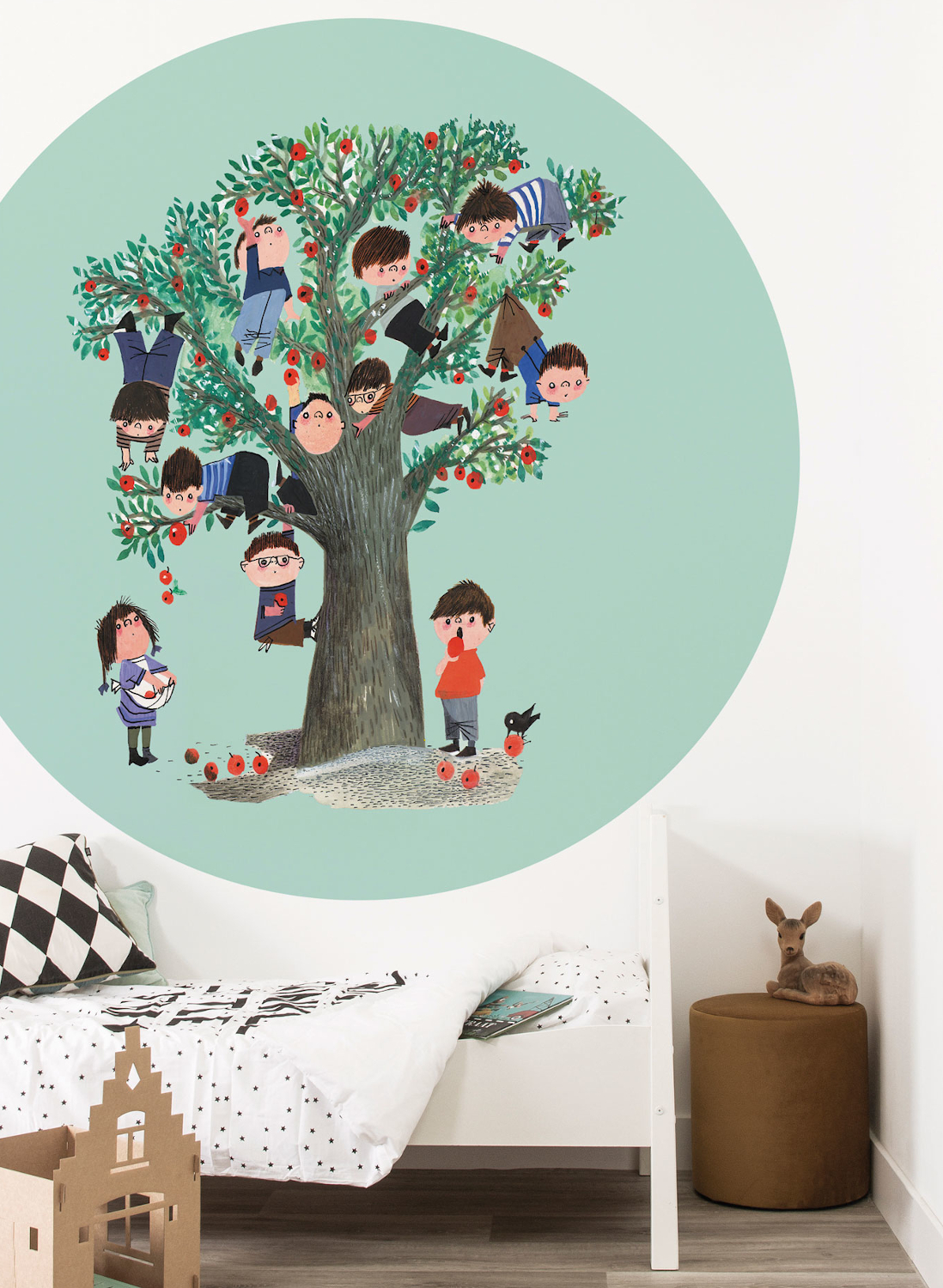 Wandbild Apple Tree Circle