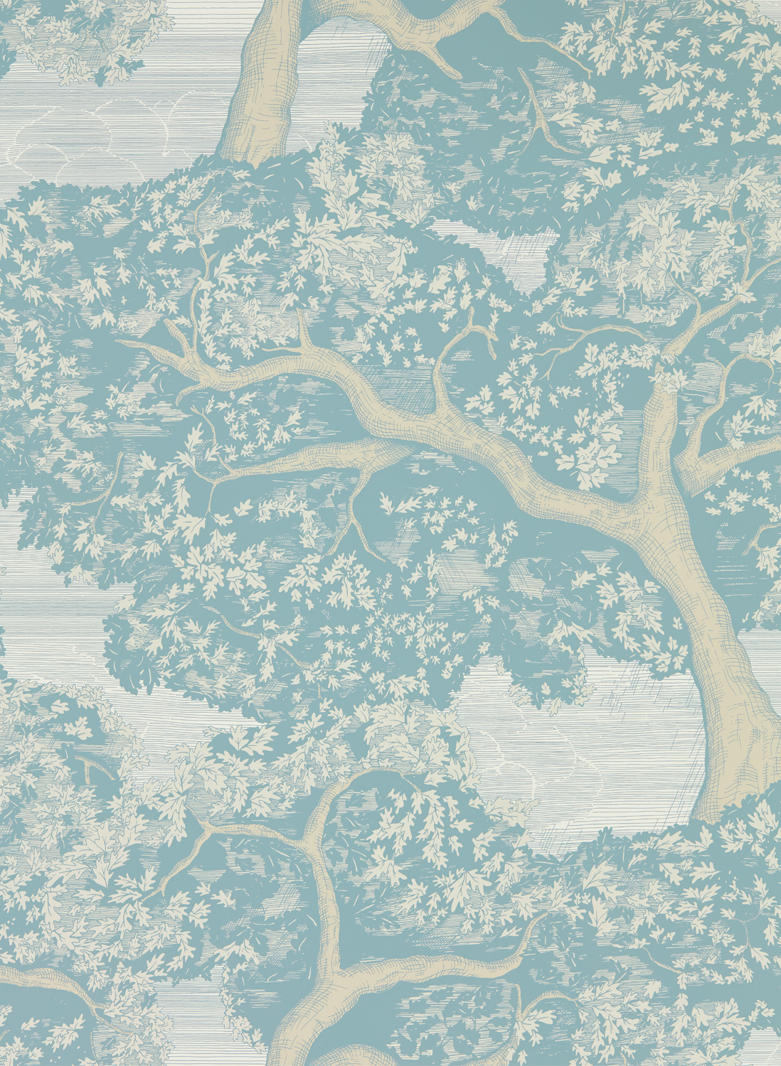 Tapete Eternal Oak - Skyblue/ First Light