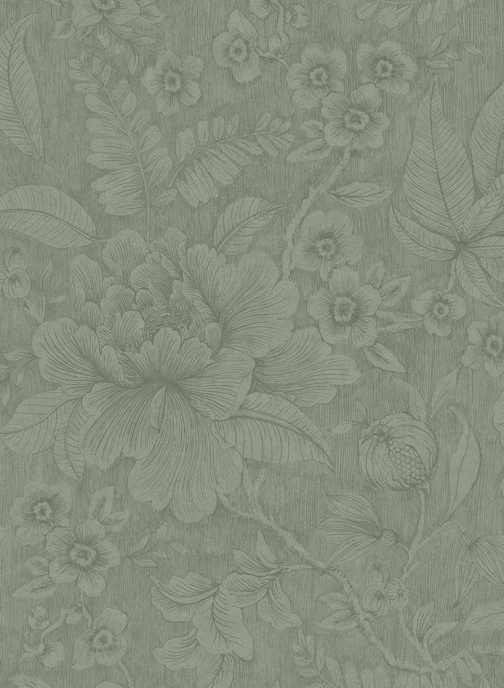 Tapete Casa di Fiori - Light Green