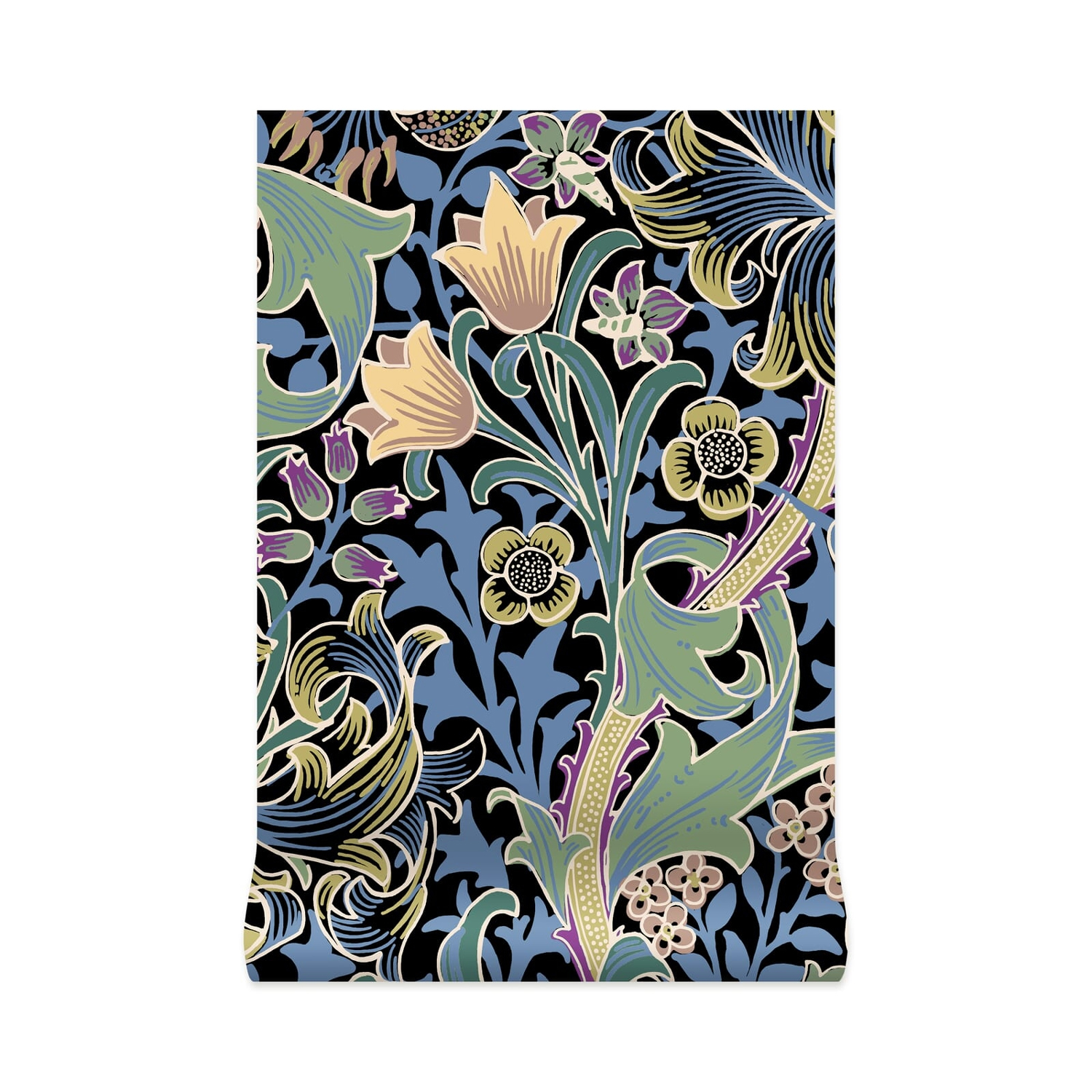 Tapete Golden Lily - Noir