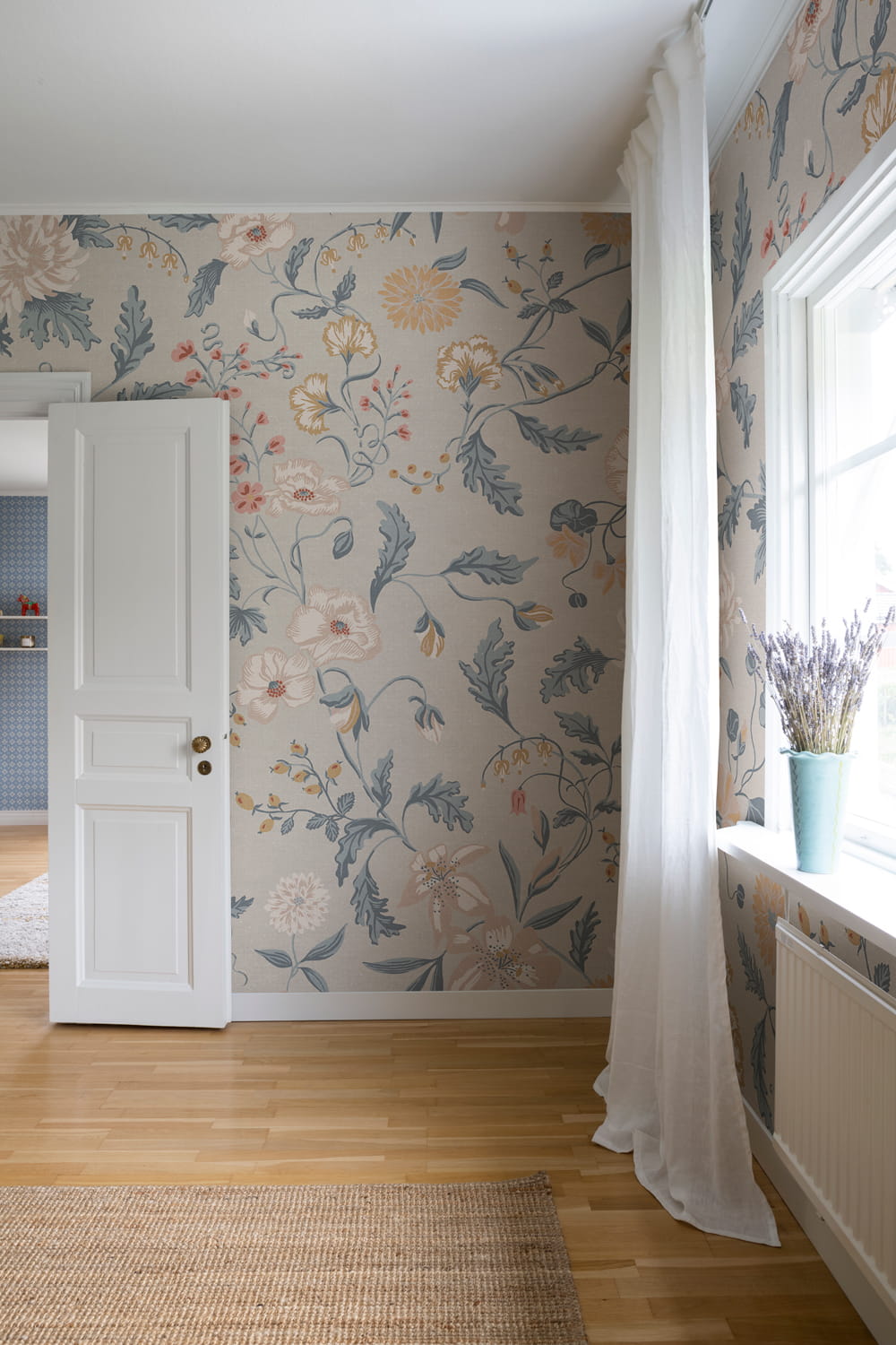Wandbild Suzanne - Folklore Blue