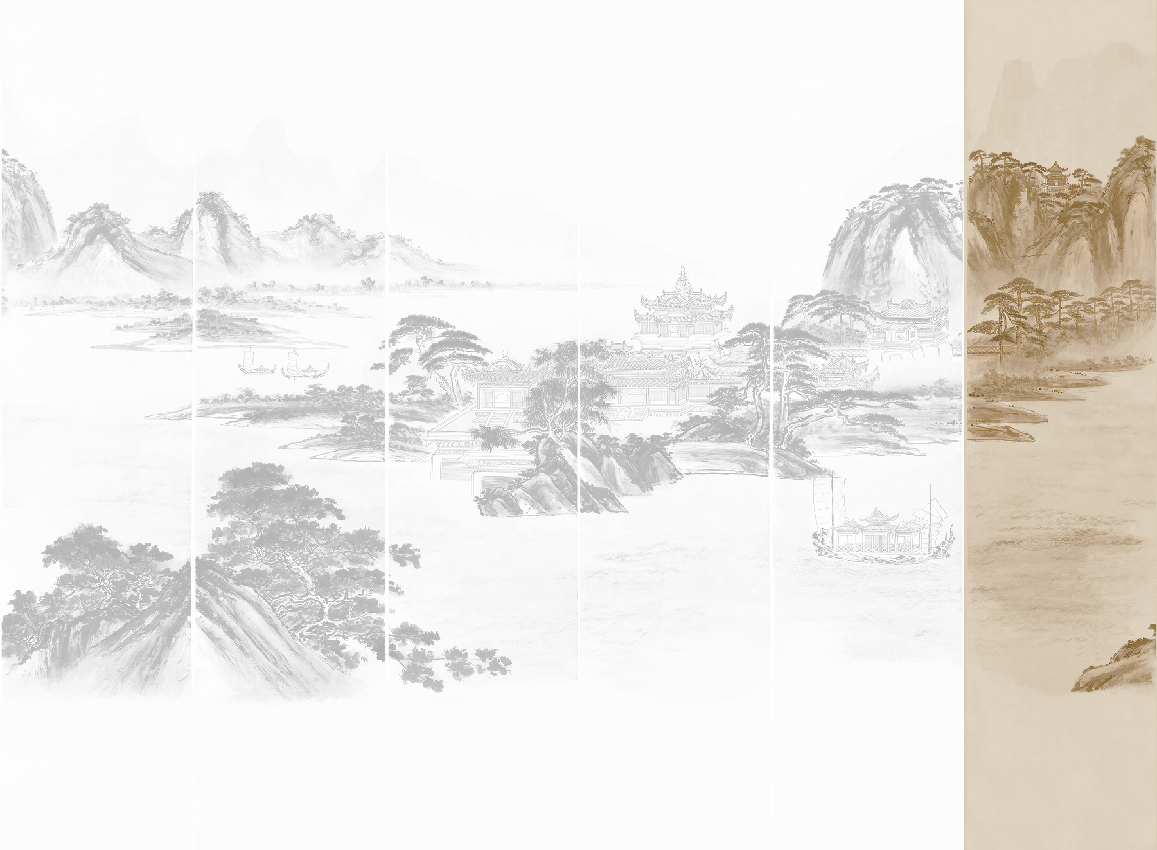Wandbild Kaisui - Sepia Panel 6