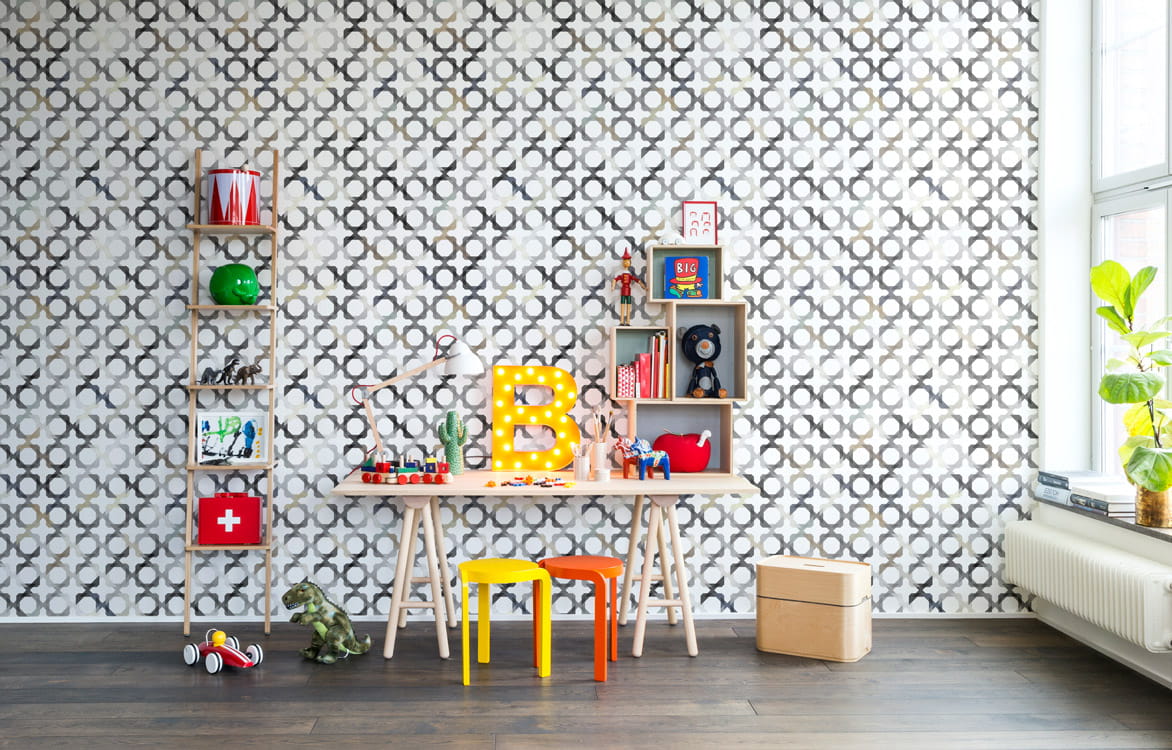 Wandbild Patchwork Play - Grey
