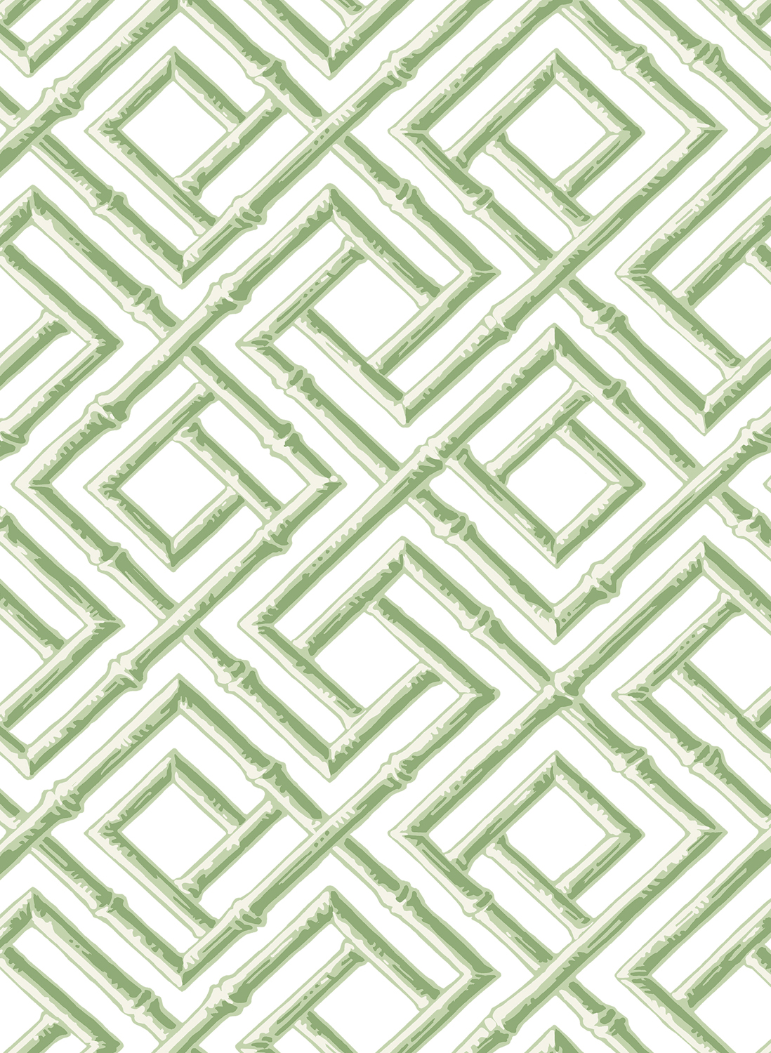 Tapete French Lattice - green
