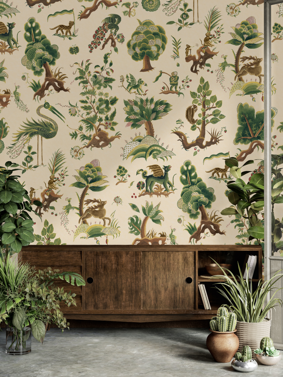 Tapete Grand Gertrude - Document Green